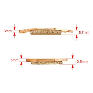 Тормозные колодки GOLD FREN K5 OFF-ROAD 230 (FA 377)
